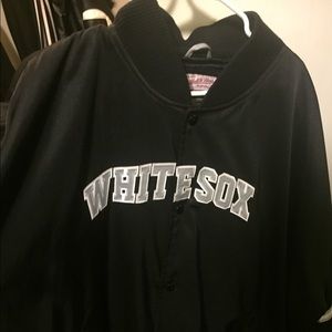 Mitchell and Ness 5xl Satin Whitesox Jacket